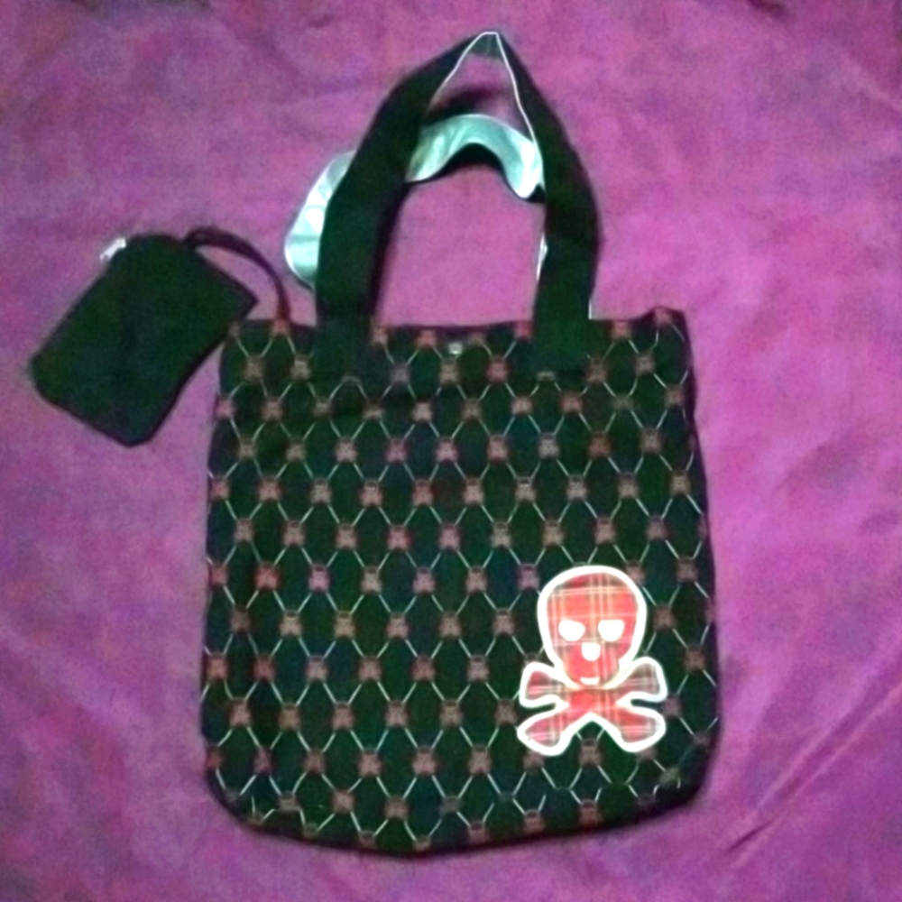 CANVAS TOTE WITH SKULL